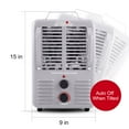 thumbnail image 4 of London Sunshine Milkhouse Utility Electric Portable Heater with Steel Body and Thermostat, 4 of 5