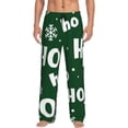 thumbnail image 1 of Fotbe Ho Ho Ho A Pantalones de Pijama para Hombre, Pantalones de Dormir, Pantalones de Casa con Cintura Ajustable y Bolsillos-Small, 1 of 6