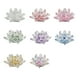 thumbnail image 3 of Inteprter Cristal Flor de loto Pisapapeles Cristales Flores Colección decorativa Adornos Recuerdos de boda Fiesta Púrpura Type3 NO3, 3 of 6