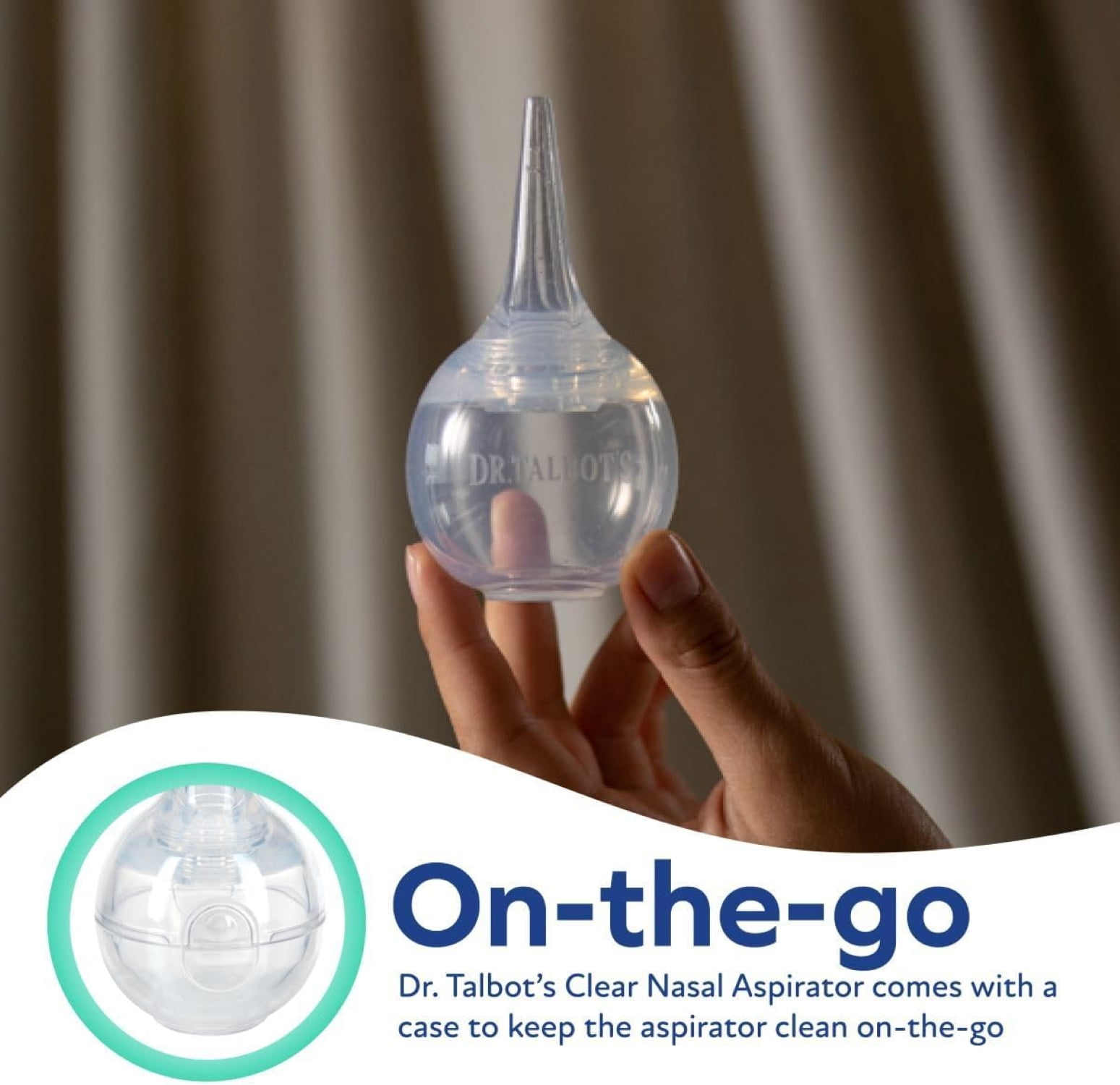 Dr. Talbot's Large Silicone Nasal Aspirator with Cover