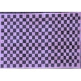 thumbnail image 1 of Ahgly Company Machine Washable Indoor Rectangle Checkered Blue Modern Area Rugs, 2' x 5', 1 of 4