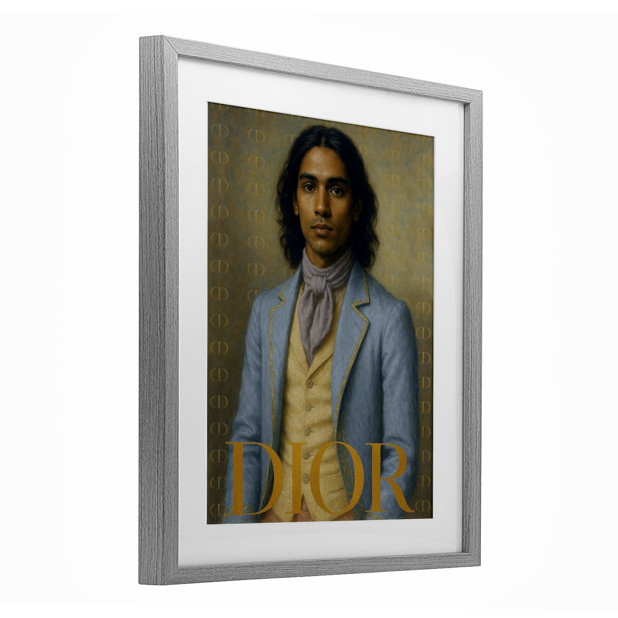 Stupell Industries Iconic Gentleman Fashion Gray Framed Print Under Glass, design by Grotto Studios