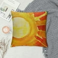 thumbnail image 2 of PRATYUS Be The Sunshine Lumbar Decorative Pillow Cover, Summer Boho Watercolor Sun Sunset Porch Patio Outdoor Pillowcase, Spring Bohemian Seasonal Couch Cushion Case Home Decor 22x22in, 2 of 5