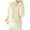 Beige, variant on GigrtiJin Womens Knitted Hoodies Long Sleeved Solid Color Hooded Sweater Casual Loose Drawstring Sweaters Tops