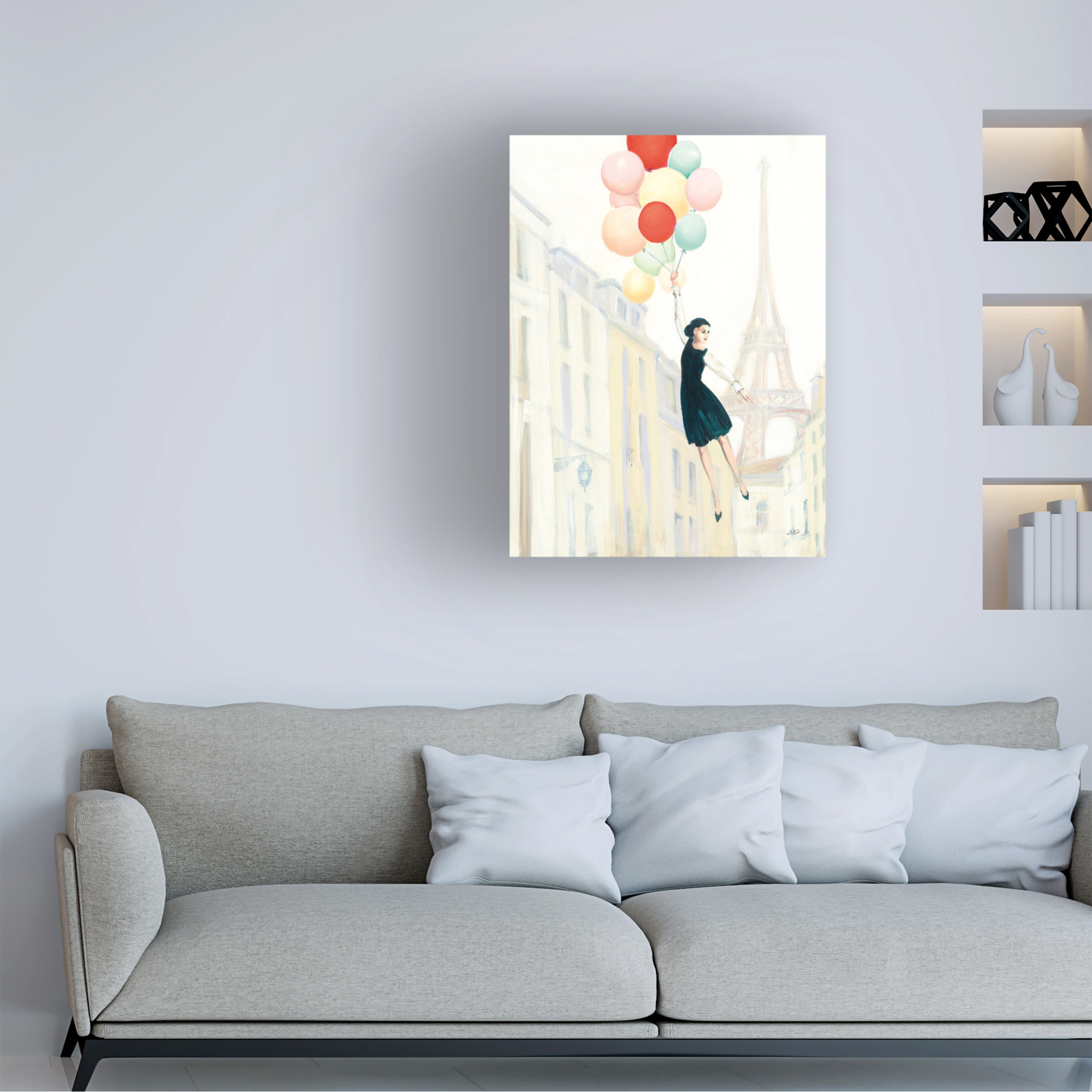Trademark Fine Art 'Aloft In Paris II' Canvas Art by Julia Purinton