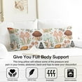 thumbnail image 3 of Boho Mushroom Body Pillow Cover - Soft & Breathable Fabric, Hidden Zipper, 20"x54", Vintage Mushroom Print - Perfect Gift for Side Sleepers, Cottagecore Decor & Pregnancy Support, 3 of 7