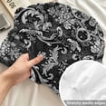 thumbnail image 4 of Twin Sze Fitted Sheet Set - Black and White 2 Piece Bedding Sets 16" Deep Pocket Fitted Sheet with 1 Pillowcase, Modern Luxurious Geometric Abstract Art Brushed Microfiber Hotel Luxury Bed Sheets, 4 of 9