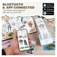 thumbnail image 3 of Portable Mini Thermal Printer - Wireless Bluetooth Sticker Printer , Inkless Printing for Photos, Notes, Journals & Study, Compatible with iOS & Android, 3 of 4
