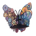 thumbnail image 3 of Estante de mariposa de madera estante de pared estante de la pared de la pared del porta de almacenamiento flotante para la habitación de la habitació, 3 of 9