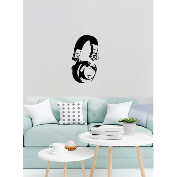 Headset Music Family Home Decor Vinyl wall art sayings Sticker Décor Decal