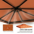 thumbnail image 4 of Outsunny 10 X 10ft Double Tier Canopy Top, 4 of 10