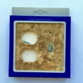 thumbnail image 2 of Walnut Travertine Toggle Duplex Switch Wall Plate / Switch Plate / Cover - Honed, 2 of 6