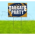 thumbnail image 1 of Tailgate Party Rams (18" x 24") Yard Sign, Includes Metal Step Stake, 1 of 6