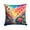 Alstroemerias 1921, variant on Colorful Campanula Fabric Decorative Pillow 18 in x 18 in