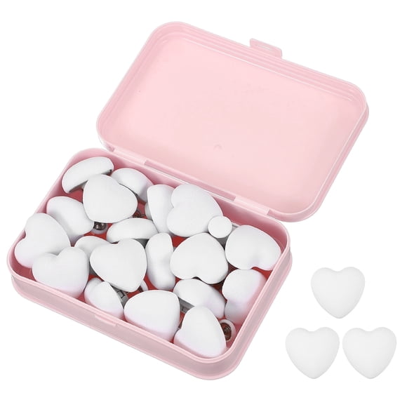 Uxcell 20 Pcs Pines para Funda de Edredón para Sostener el Edredón por Dentro, Clips para Edredón con Material de Tela Suave para Cojines de Edredón, Cortinas, Blanco (Corazón)