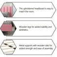 thumbnail image 7 of alazyhome Full Size Upholstered Platform Bed Frame, Easy Assemble, Pink, 7 of 7