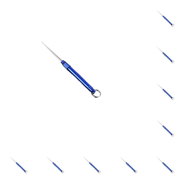 Toystoory Fruit Stick Pocket Multifuncional Reutilizable Picks Herramienta de limpieza Llavero Camping Palillo de Multi-herramienta para BBQ Blue Azul 10piezas