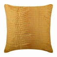 thumbnail image 1 of Mango Yellow Pillow Cover, Textured Pintucks Pillowcases, 20x20 inch (50x50 cm) Throw Pillow Cover, Modern Pillow Cover, Square Silk Pillow Cover Couch, Solid - Mango Souffle, 1 of 3