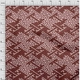 thumbnail image 4 of oneOone Cotton Cambric Maroon Fabric Geometric Dress Material Fabric Print Fabric By The Yard 56 Inch Wide, 4 of 4