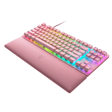 Razer - Huntsman V2 TKL Wired Optical Red Linear Switch Gaming Keyboard with Chroma RGB Backlighting - Quartz