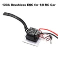 thumbnail image 4 of ESC, Controlador de velocidad electrónico ESC sin escobillas 120A XT60 Plug 5.8V 3A BEC para 1/8 RC Abody Enchufe XT60, 4 of 7