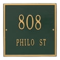 thumbnail image 1 of Whitehall 2111GG Plaque Carrée Personnalisée - Standard - Mur - 2 ligne-2111GG-vert/or, 1 of 2