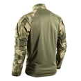 thumbnail image 3 of Qingpeng Men's Camouflage Jacket 1/4 Zip Long Sleeve Outdoor Hiking Training Jacket, 3 of 7
