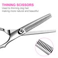 thumbnail image 4 of HLONK 5 in1 Dog Grooming Scissors Kit  Professional Dog Scissors for Grooming with Safety Round Tips  Titanium Coated Grooming Shears for Dogs Cat Pet At Home, 4 of 7