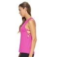 thumbnail image 2 of Expert Brand USA-Made Women's MoCA Cotton Blend Lattice Tank Top, Berry, XL, 2 of 5