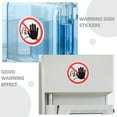 thumbnail image 2 of OUNONA 4pcs Do Not Touch Warning Signs Self Adhesive Warning Decals Removable Label Stickers, 2 of 8