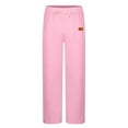 thumbnail image 2 of Zylanna Men's Casual Pants, Drawstring Waist Stretchable with Pockets Baggy Comfortable Pants for Winter Sports Pink, 2 of 4