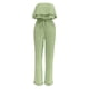 thumbnail image 2 of Gibobby pantalones siameses Nuevo mono con volantes en el pecho informal sin mangas de color sólido para mujeres europeas y(Verde， XXL), 2 of 5