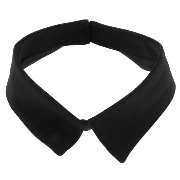 Blusa de Cuello de Imitación de Cierre Frontal Cuello de Falso Negro Zulema Cuello falso de gasa para mujer