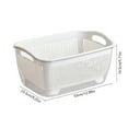 thumbnail image 3 of Fruit and Vegetable Drain Basket Kitchen Colander Double Layer Strainer Washing Bowl Leak Proof Household Food Safe, 3 of 6