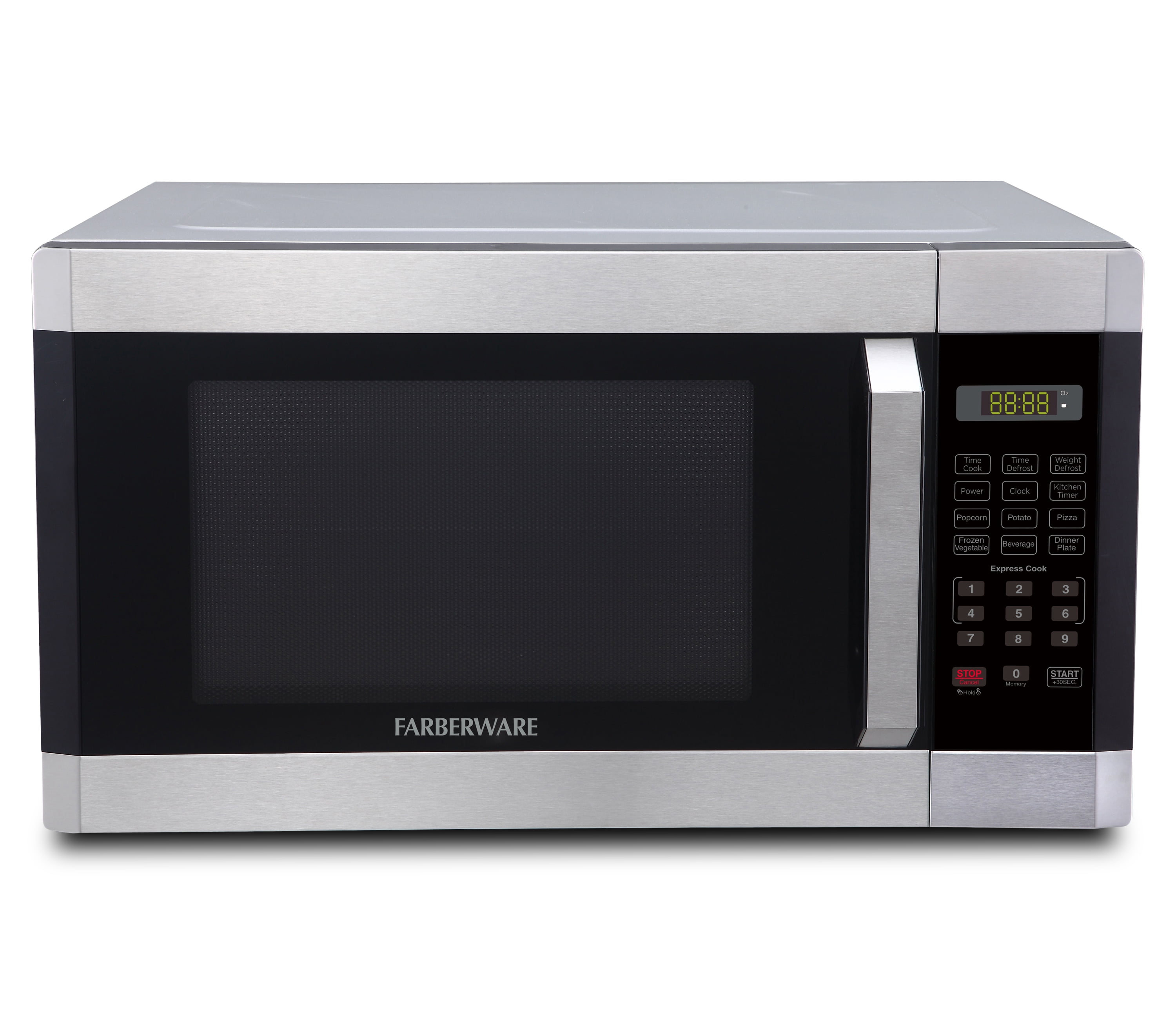 Farberware FMO16AHTBKC 1.6 Cu. Ft. Microwave Oven, Brushed Stainless