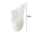 thumbnail image 5 of sunsanly 1 Pair Women Socks Hollow Mesh Mid-tube No Odor Solid Color High Elasticity Anti-slip Breathable Soft Sweat-absorption Anti-shrink Sports Cotton Socks, 5 of 7