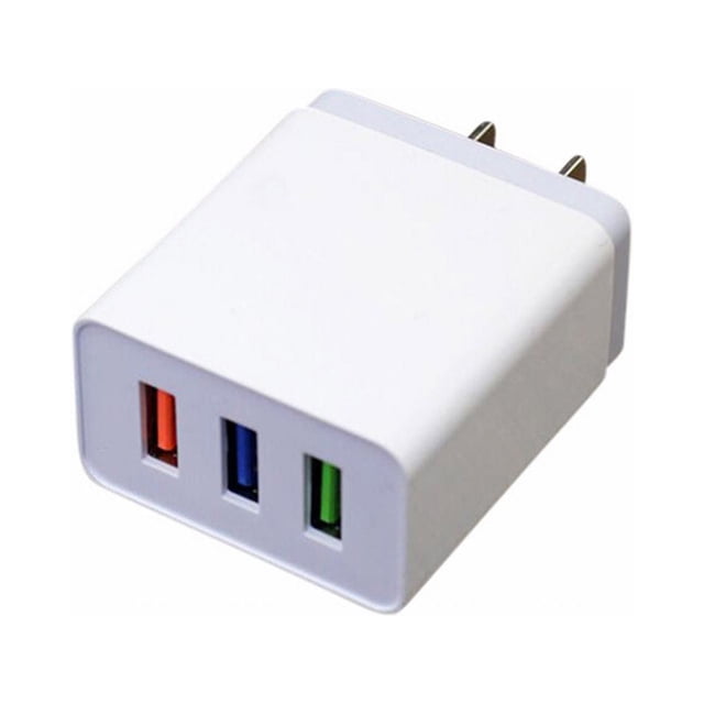 WIFKLSIIPG USB Wall Charger Plug 2 Pack 3.1A 3 Muti Port USB Adapter Power Plug Charging Station Box Base Replacement