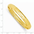 thumbnail image 2 of 14k Yellow Gold 7.90mm Oversize Hinged Bangle Bracelet, 2 of 6