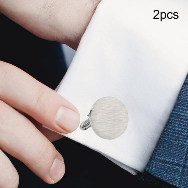 Set De 4 Pares De Gemelos Para Hombre – Aleación De Zinc, Diseño Clásico Y Moderno Para Bodas, Negocios Y Eventos Formales