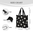 thumbnail image 3 of Honeii Rose Flowers Print Tote Bag, Reusable Grocery Shopping Bag,Shoulder Bag with Inner Pocket, 3 of 7