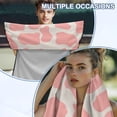 thumbnail image 6 of FOR U DESIGNS Pink Cow Spot Print Car Seat Cover for Trucks and SUVs Universal Front Seat Protector, Sweat Towel with Storage Bag, Multi-Purpose Towels for Gym, Beach, and Athletic, 6 of 7