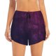 thumbnail image 2 of Balery Black Dark Blue Purple Pantalones cortos deportivos para mujer con forro y dos bolsillos, elásticos, para entrenamiento, gimnasio, yoga-X-Large, 2 of 7