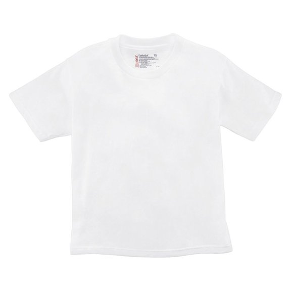 Hanes 5.2 oz. ComfortSoft Cotton T-Shirt (5280) Pack of 5- WHITE,XL