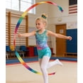 thumbnail image 3 of Aideaone Gymnastics Leotards for Girls Shiny outfits with Shorts Hair Scrunchie 5-10Y, 3 of 7