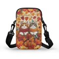 thumbnail image 2 of HELLHERO Flowers Pattern 2 Zippers Women Shoulder Bag for Adults, Casual Travel, 2 of 7