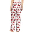 thumbnail image 3 of Xecao Strawberry Women's Straight Lounge Pajama Pants: The Epitome of Relaxed Sleepwear, 3 of 9