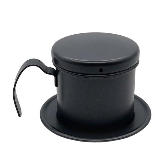 amagogo Drip Coffee Maker Vietnamese Phin Brewer Stainless Steel Single Serve Rust Resistant for Home Office Use