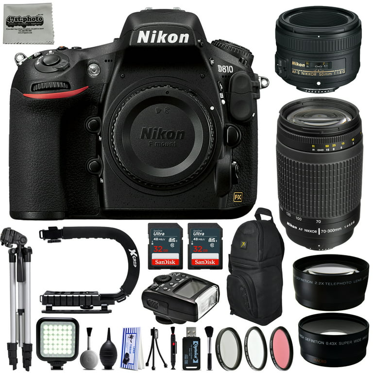 Nikon D810 36.3MP 1080P DSLR Camera w/ Wi-Fi & GPS Ready - 7 fps +
