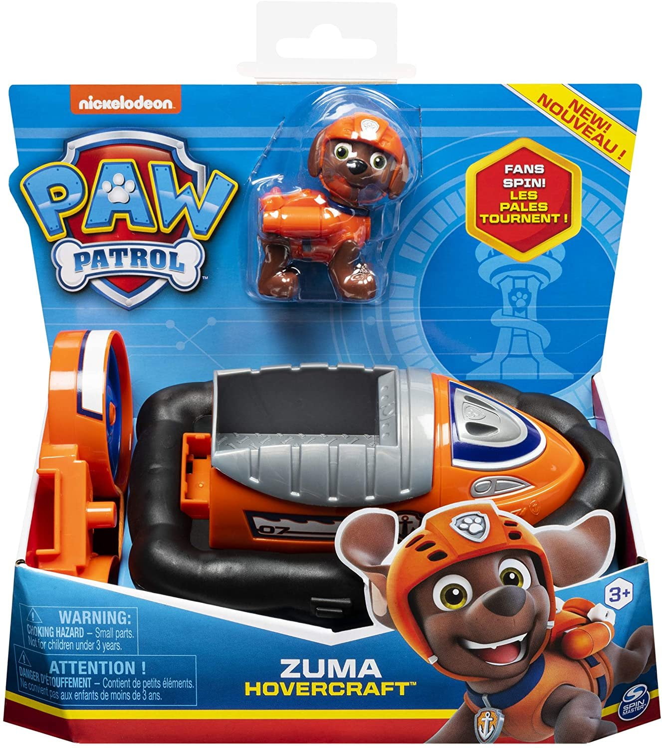 PAW Patrol, Zuma's Hovercraft Vehicle with Collectible Figure, for Kids Aged 3 and up