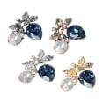 thumbnail image 1 of Rongfmy 4x Alloy Flower Crystal Flatback Craft Button for Phone Case Decoration 30mm, 1 of 9